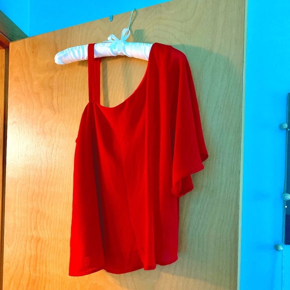 Naked Zebra Tops - Naked Zebra Red Top: SZ M Naked Zebra Tops - Naked Zebra Red Top: SZ M